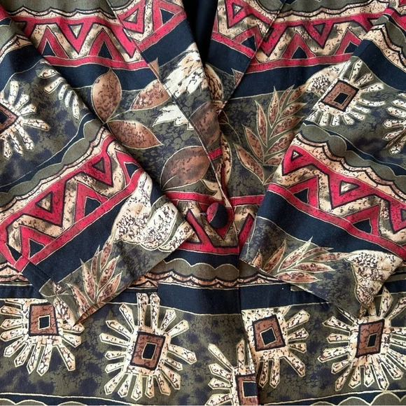 Vintage Hot Stuff Floral Pattern Western Style Lightweight Blazer Made in USA - Picture 7 of 16